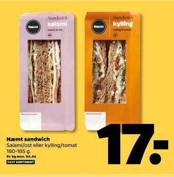 Netto Næmt sandwich tilbud