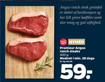 Netto Premieur Angus ranch steaks tilbud