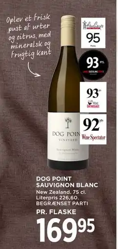 MENY DOG POINT SAUVIGNON BLANC, DKK 169.95 tilbud