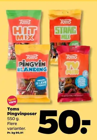 Netto Toms Pingvinposer tilbud