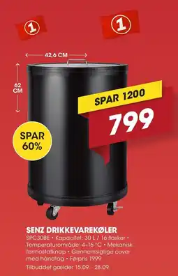 Punkt1 SENZ Drikkevarekøler tilbud