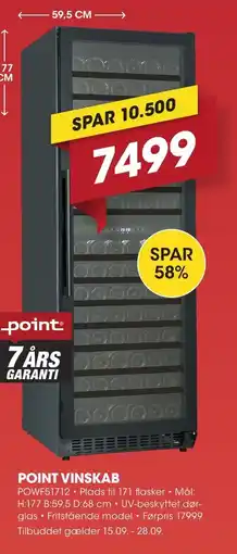 Punkt1 Point Vinskab tilbud