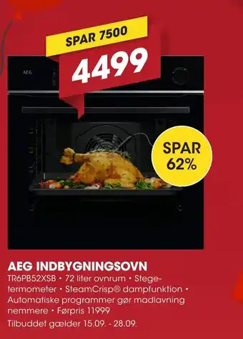 Punkt1 AEG Indbygningsovn tilbud