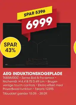 Punkt1 AEG Induktionskogeplade tilbud