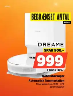 Power DREAME Robotstøvsuger Automatisk Tømmestation tilbud