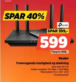 Power Tp-link Router Fremragende hastighed og dækning tilbud