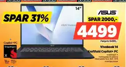 Power ASUS Vivobook 14 Kraftfuld Copilot+ PC tilbud