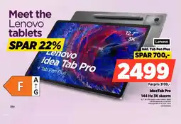 Power Lenovo IdeaTab Pro 144 Hz 3K skærm tilbud