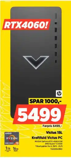 Power Hp victus Kraftfuld Victus PC tilbud
