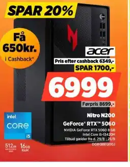 Power Acer Nitro N200 GeForce RTX™ 5060 tilbud