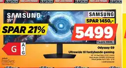 Power SAMSUNG Odyssey G9 Ultrawide til fordybende gaming tilbud