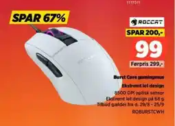 Power ROCCAT Burst Core gamingmus Ekstremt let design tilbud