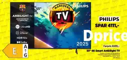 Power PHILIPS 55" 4K Smart Ambilight TV tilbud