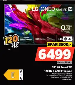 Power LG 55" 4K Smart TV 120 Hz & AMD Freesync tilbud