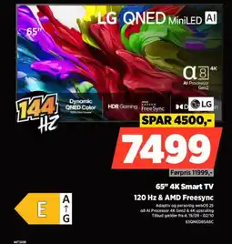 Power LG 65" 4K Smart TV 120 Hz & AMD Freesync tilbud