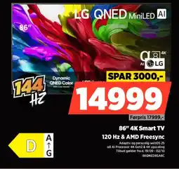 Power LG 86" 4K Smart TV 120 Hz & AMD Freesync tilbud