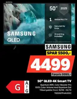 Power SAMSUNG 50" QLED 4K Smart TV tilbud