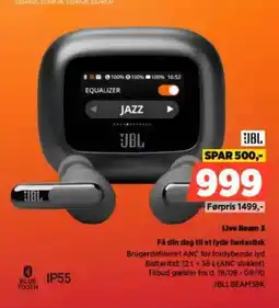 Power JBL Live Beam 3 Fá din dag til at lyde fantastisk tilbud
