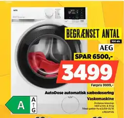 Power AEG AutoDose automatisk sæbedosering Vaskemaskine tilbud
