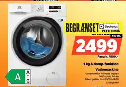 Power Electrolux & damp-funktion Vaskemaskine tilbud