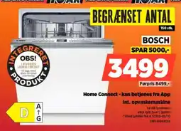 Power Bosch home connect - kan betjenes fra app int. opvaskemaskine tilbud