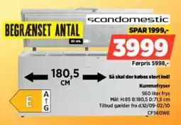 Power Scandomestic så skal der købes stort ind! kummefryser tilbud