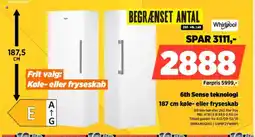 Power Whirlpool 6th Sense teknologi køle- eller fryseskab tilbud