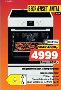 Power Electrolux stegetermometer & dampfunktion induktionskomfur tilbud