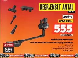 Power Point ledningsfri støvsuger tøm støvbeholderen med et tryk på en knap tilbud