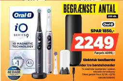Power Oral-B Elektrisk tandbørste Indeholder tre børstehoveder tilbud
