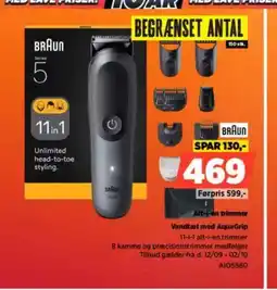 Power Alt-i-en trimmer Vandtæt med AquaGrip tilbud