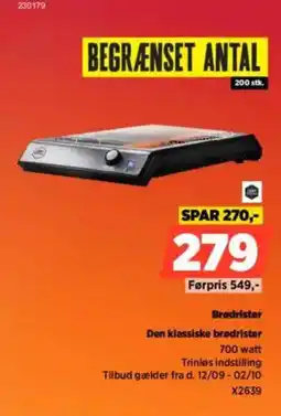 Power Brødrister Den klassiske brødrister tilbud