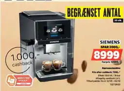 Power SIEMENS Espressomaskine tilbud