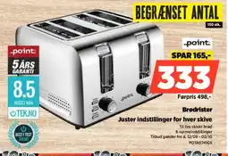 Power Brødrister Juster indstillinger for hver skive tilbud