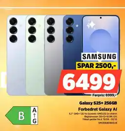 Power SAMSUNG Galaxy S25+ 256GB Forbedret Galaxy Al tilbud