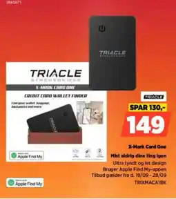 Power TRIACLE X-Mark Card One Mist aldrig dine ting igen tilbud