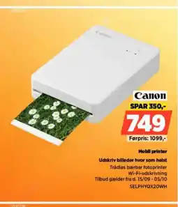 Power Canon Mobil printer Udskriv billeder hvor som helst tilbud
