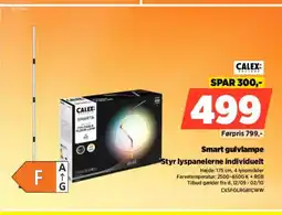 Power Calex smart gulvlampe styr lyspanelerne individuelt tilbud