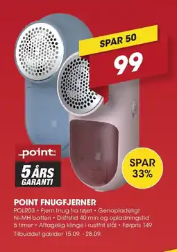 Punkt1 Point Fnugfjerner tilbud