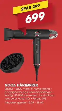 Punkt1 NOOA Hårtørrer tilbud