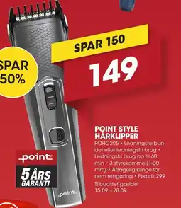 Punkt1 Point Style hårklipper tilbud
