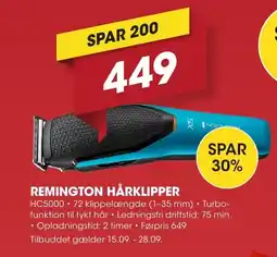 Punkt1 Remington Hårklipper tilbud