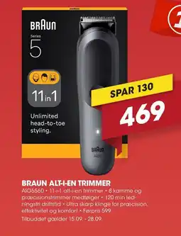 Punkt1 BRAUN Alt-i-en trimmer tilbud