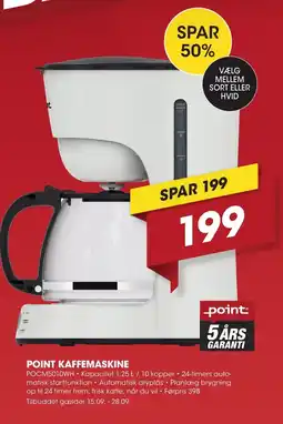 Punkt1 Point Kaffemaskine tilbud