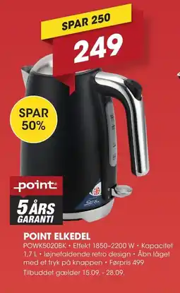 Punkt1 Point Elkedel tilbud