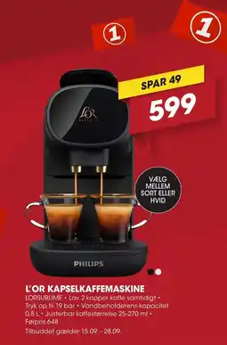 Punkt1 L'OR Kapselkaffemaskine tilbud