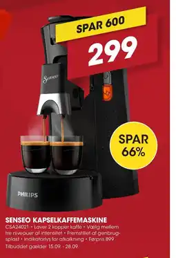 Punkt1 Senseo Kapselkaffemaskine tilbud