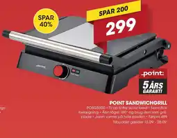 Punkt1 Point Sandwichgrill tilbud