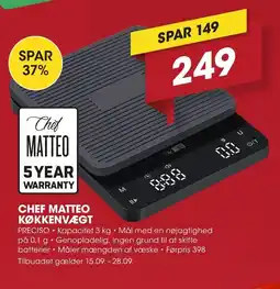Punkt1 Chef Matteo køkkenvægt tilbud