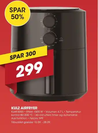 Punkt1 Kulz Airfryer tilbud